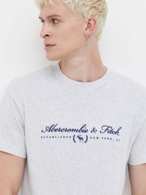 Koszulka bawełniana Abercrombie & Fitch szara