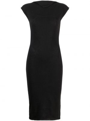 Плетена миди рокля Rick Owens черно