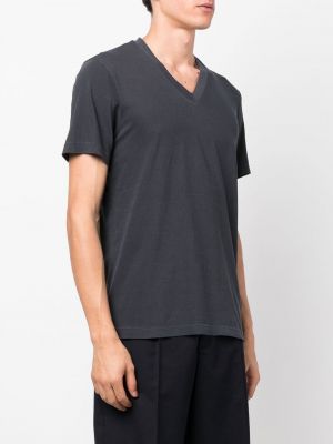 T-shirt mit v-ausschnitt James Perse grau