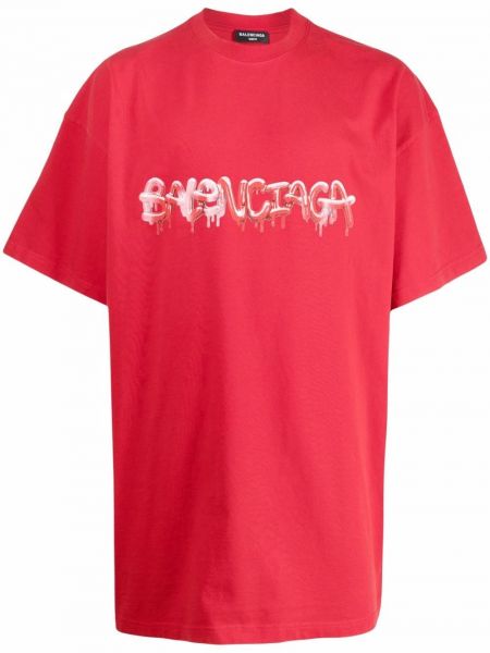 T-shirt Balenciaga rot