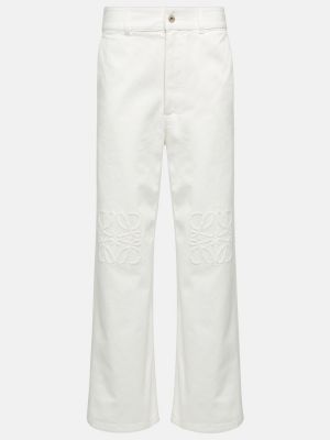 Pantalones rectos Loewe blanco