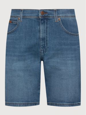 Szorty jeansowe Texas W11CYJ38R Niebieski Regular Fit Wrangler