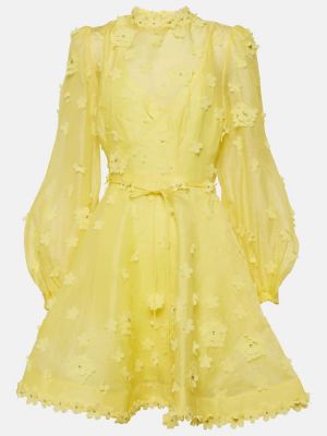 Gėlėtas suknele Zimmermann geltona