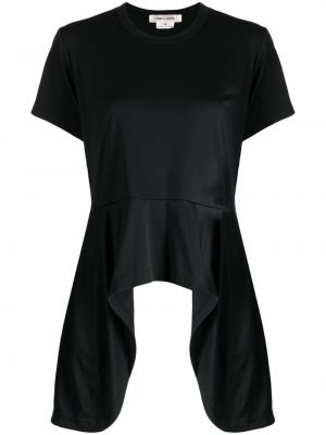 Asimetrična majica Comme Des Garçons črna
