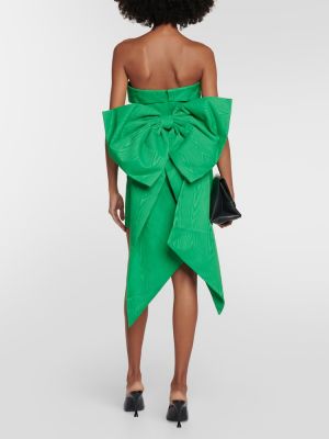 Mini vestido de crepé Rebecca Vallance verde