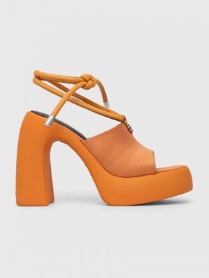 Pomarańczowe sandały Karl Lagerfeld