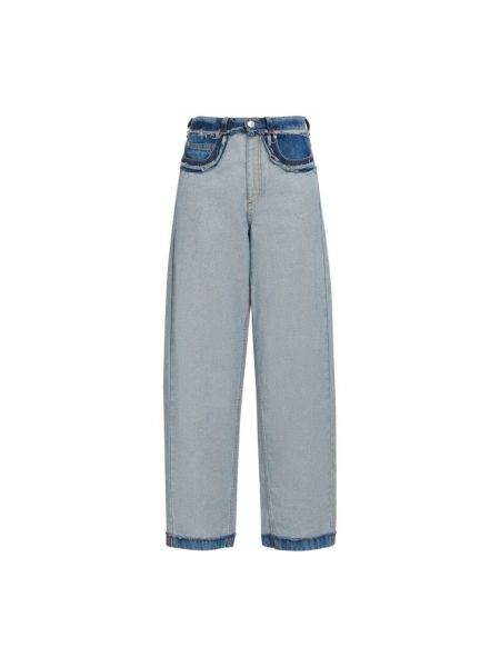 Niebieskie jeansy relaxed fit Marni