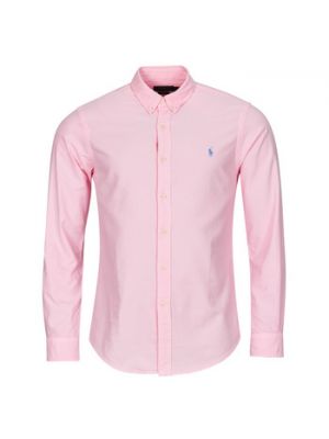 Koszula slim fit z długim rękawem Polo Ralph Lauren różowa