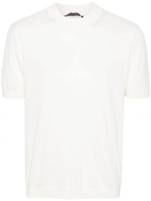 Βαμβακερή μπλούζα Tagliatore λευκό