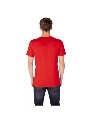 Koszulka z krótkim rękawem Boss czerwona