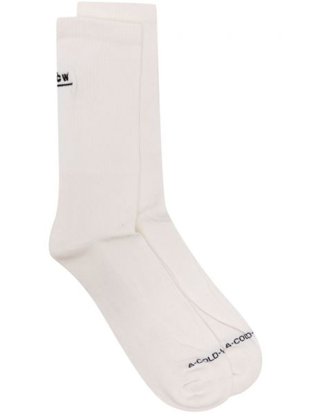 Чорапи бродирани A-cold-wall* бяло