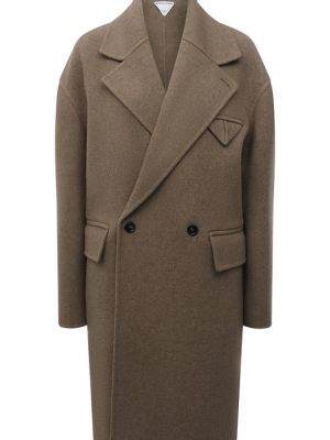 Кашемировое пальто Bottega Veneta бежевое