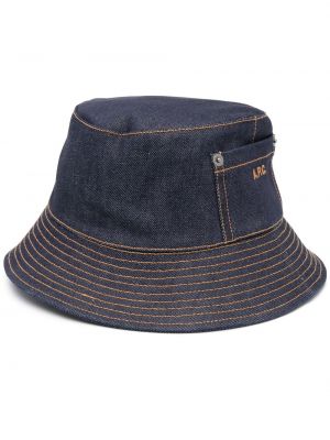 Tikitud müts A.p.c. sinine
