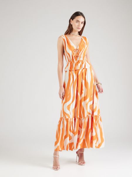 Košeľové šaty Vila Rouge oranžová