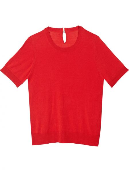 Carolina Herrera camiseta de punto con cuello redondo - Rojo