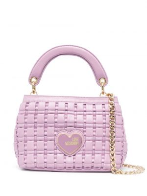 Pletená nákupná taška Love Moschino fialová