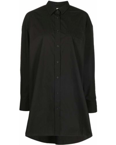 Bavlnená košeľa s výšivkou Totême čierna