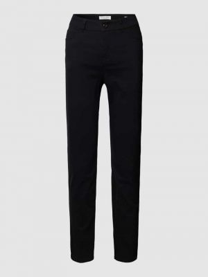 Obcisłe spodnie slim fit z kieszeniami Christian Berg Woman czarne