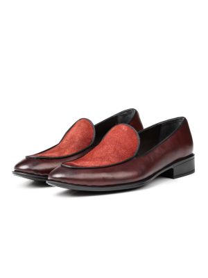 Pantofi loafer din piele Ducavelli roșu