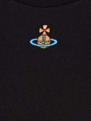 Jersey pamut póló Vivienne Westwood fekete