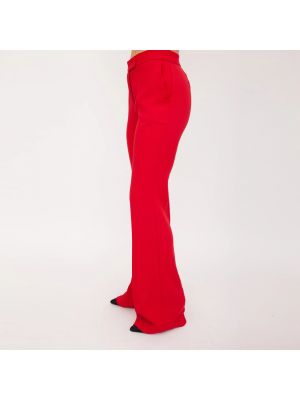 Pantalones rectos Twinset rojo