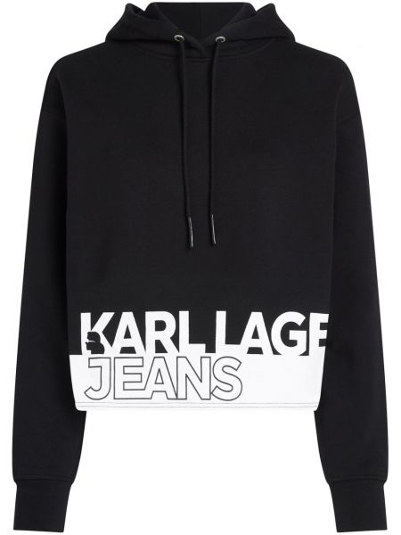 Hættetrøje Karl Lagerfeld Jeans sort