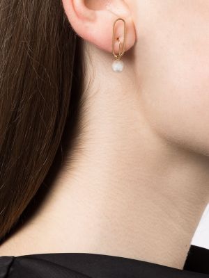 Boucles d'oreilles avec perles à boucle Ruifier jaune