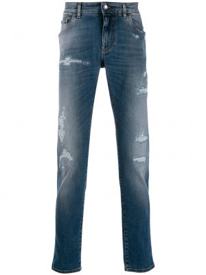 Skinny fit-jeans Dolce & Gabbana blå