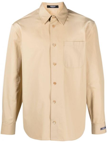 Camicia di cotone Versace beige