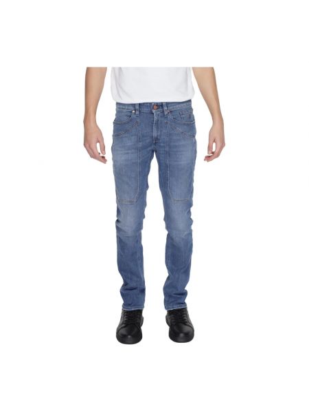 Skinny jeans mit reißverschluss mit taschen Jeckerson blau