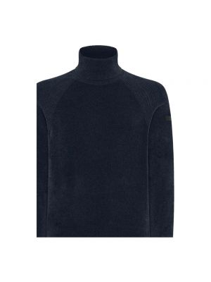 Jersey cuello alto de tela jersey Rrd azul