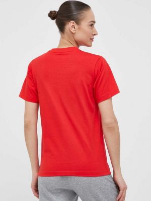 Bavlněné tričko New Balance červené