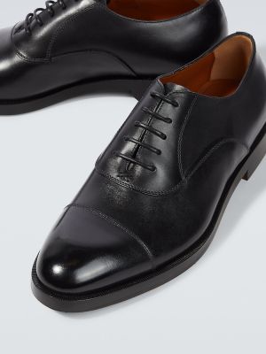 Iš natūralios odos oksfordo batai Zegna juoda