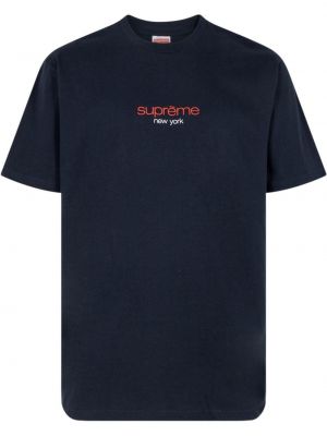 T-shirt Supreme, niebieski