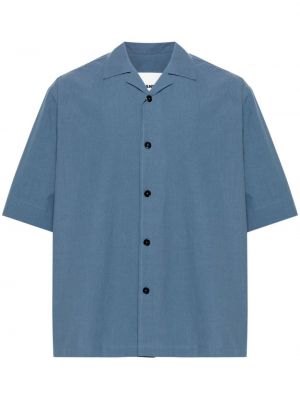 Bavlnená košeľa Jil Sander modrá