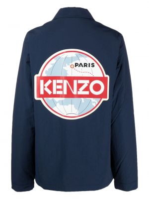 Raštuota marškiniai Kenzo mėlyna