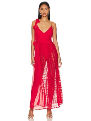 Vestito lungo For Love And Lemons rosso