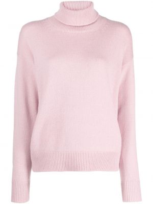 Sweter z kaszmiru Fay różowy