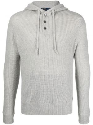 Пухен pullover с копчета Polo Ralph Lauren сиво