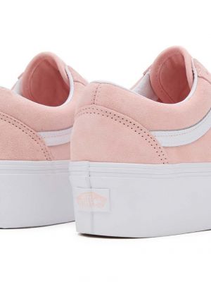 Pantofi din piele Vans roz