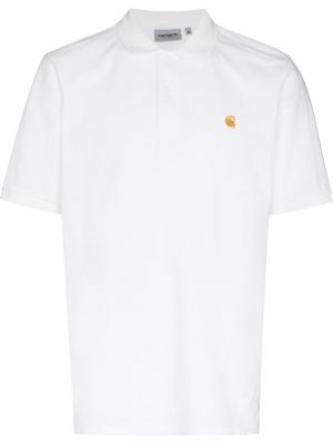 Поло тениска бродирана Carhartt Wip бяло