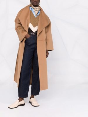Manteau en laine Toteme marron