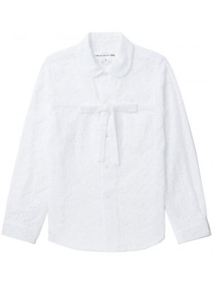 Košile s mašlí Comme Des Garçons Girl bílá