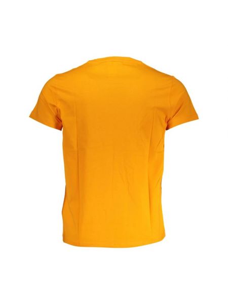 Camiseta de algodón con estampado K-way naranja