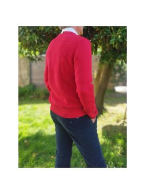 Jersey de algodón de punto de tela jersey Aeronautica Militare rojo