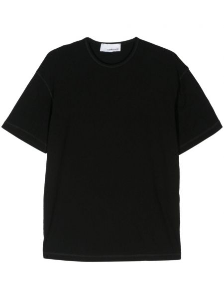 Ľanové tričko Costumein čierna