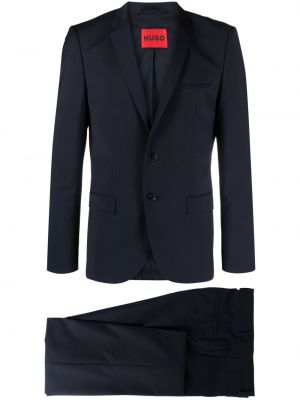 Vlnený oblek Boss modrá