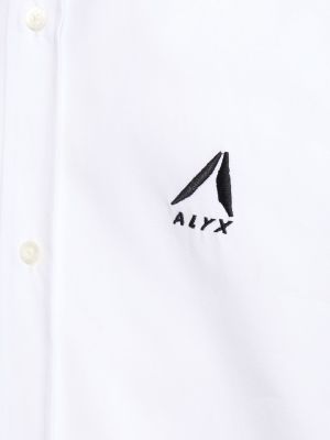 Βαμβακερό πουκάμισο με κέντημα 1017 Alyx 9sm λευκό