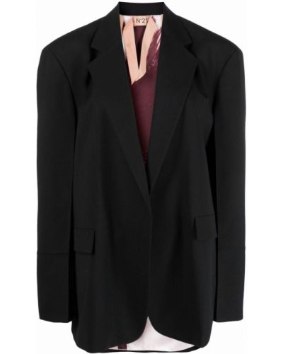 Overdimensjonert lang blazer N°21 svart