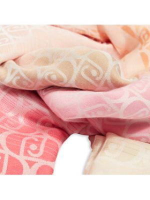 Žakárový šátek Liu Jo růžový